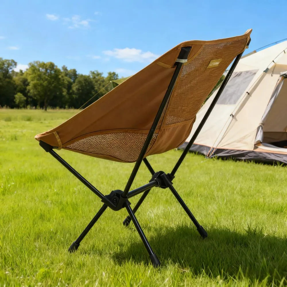 Lightweight Portable Camping Chair with Ergonomic Design, 320lbs Capacity