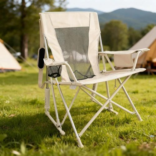 Outdoor Extra-Large Portable Rocking Chair with Storage Pocket (Buy 2 Get 2 Free)