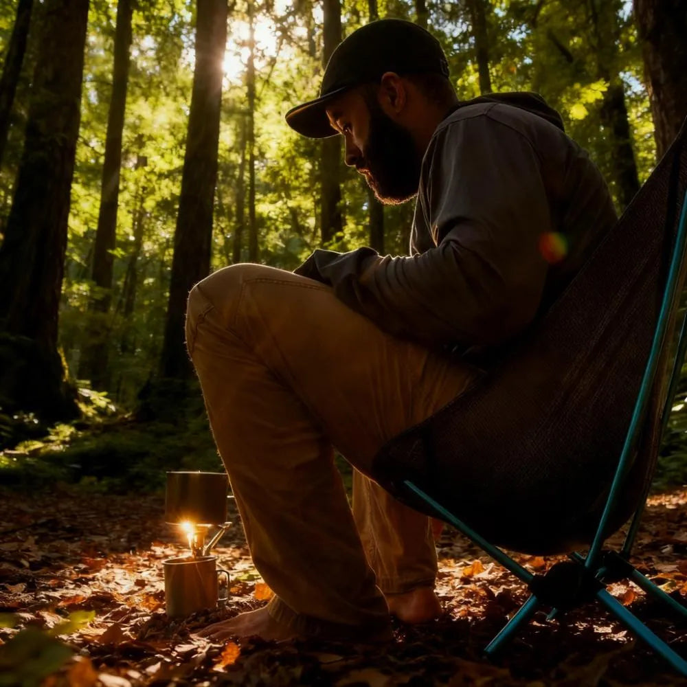 1 lb 8 oz High - Back Camping Chair with Enhanced Support & Compact Packing