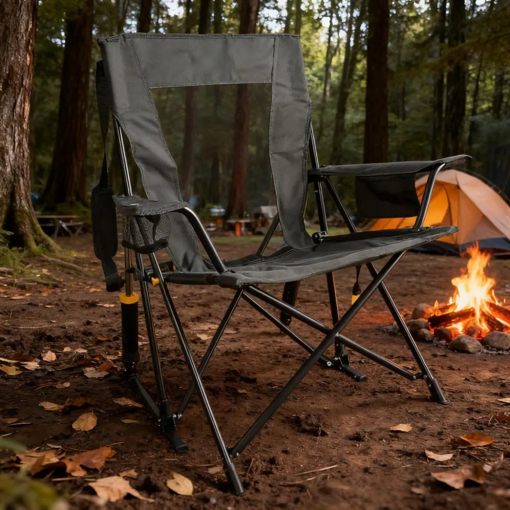 Outdoor Extra-Large Portable Rocking Chair with Storage Pocket (Buy 2 Get 2 Free)
