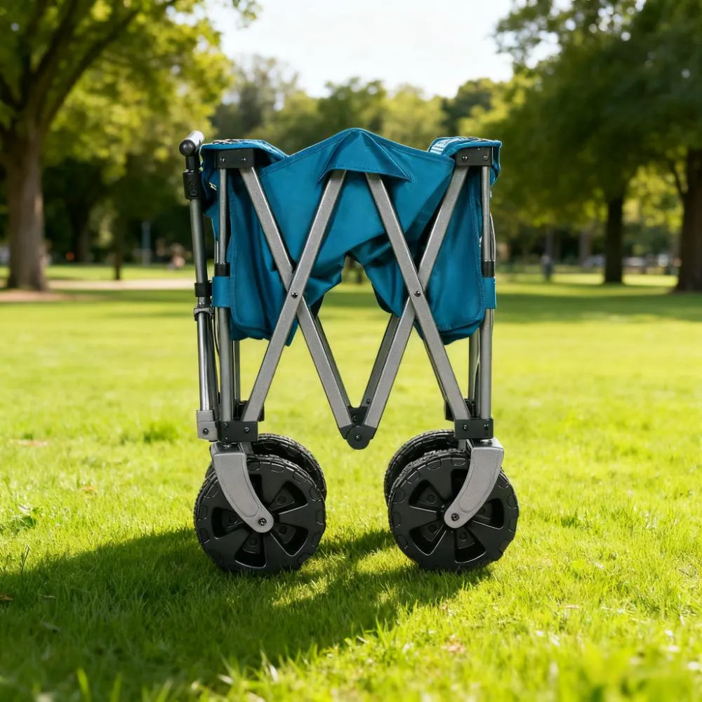 Deep Sea Blue Geometric Print Retreat Trolley