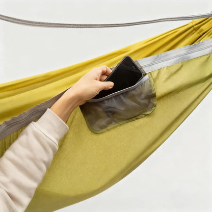 10 - Foot Spacious Hammock with Integrated Bug Net, 300lbs Capacity, Compact Packing