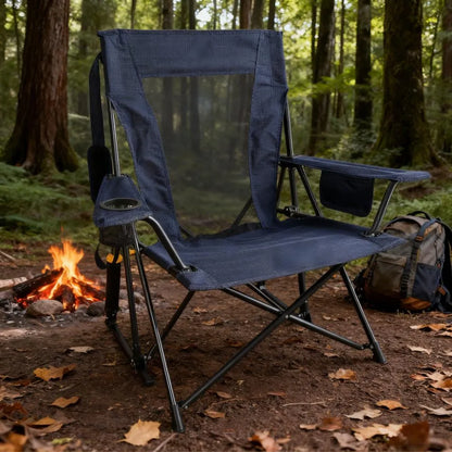 Outdoor Extra-Large Portable Rocking Chair with Storage Pocket (Buy 2 Get 2 Free)