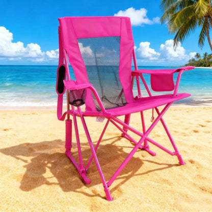 Outdoor Extra-Large Portable Rocking Chair with Storage Pocket (Buy 2 Get 2 Free)