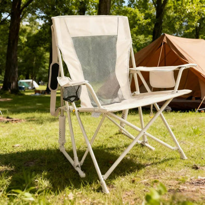 Outdoor Extra-Large Portable Rocking Chair with Storage Pocket (Buy 2 Get 2 Free)